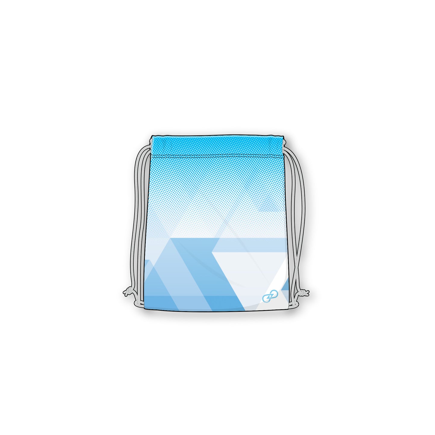 Am Yisrael Chai - Graphic White Blue Drawstring Bag