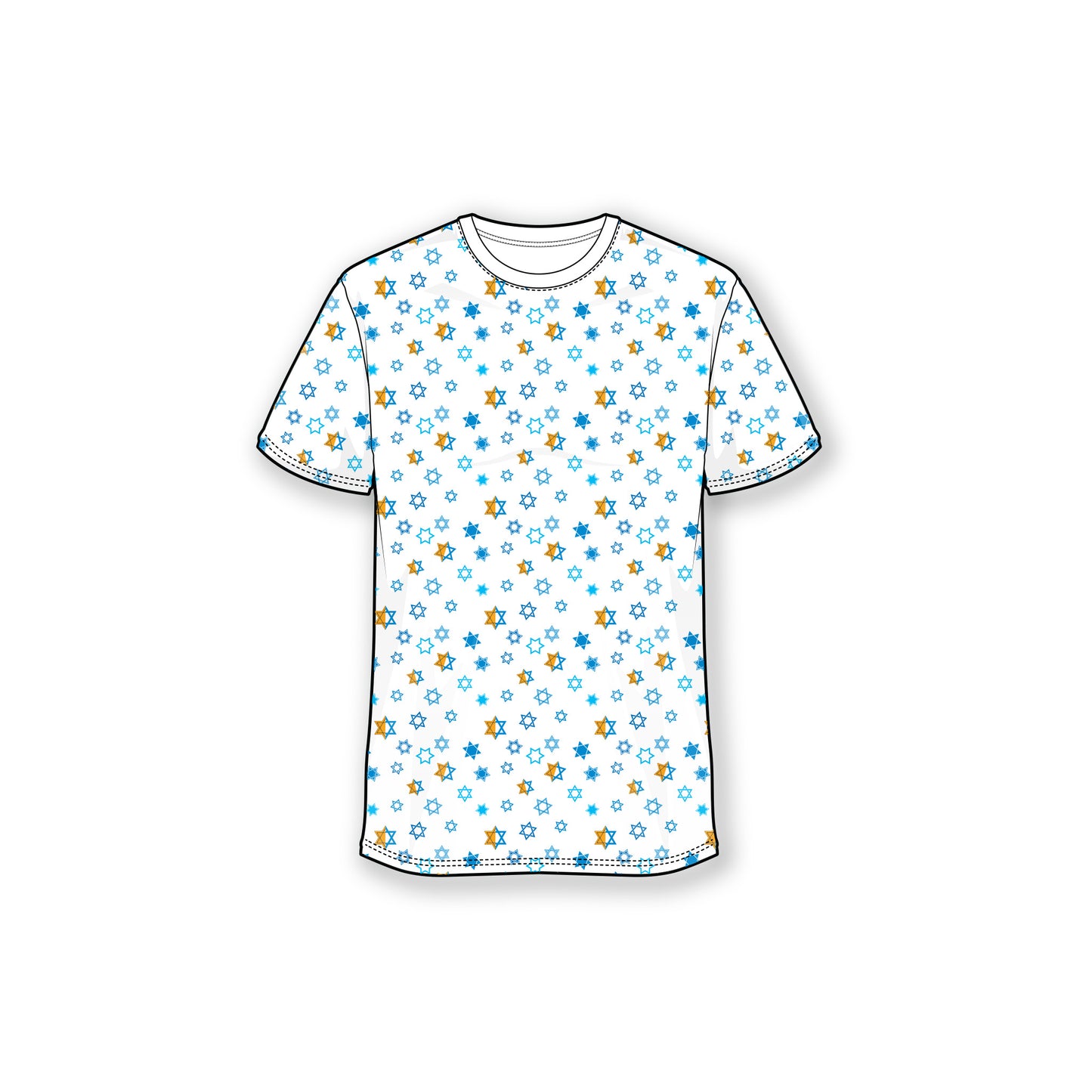 From the Depths Star of David Scatter Crew Neck