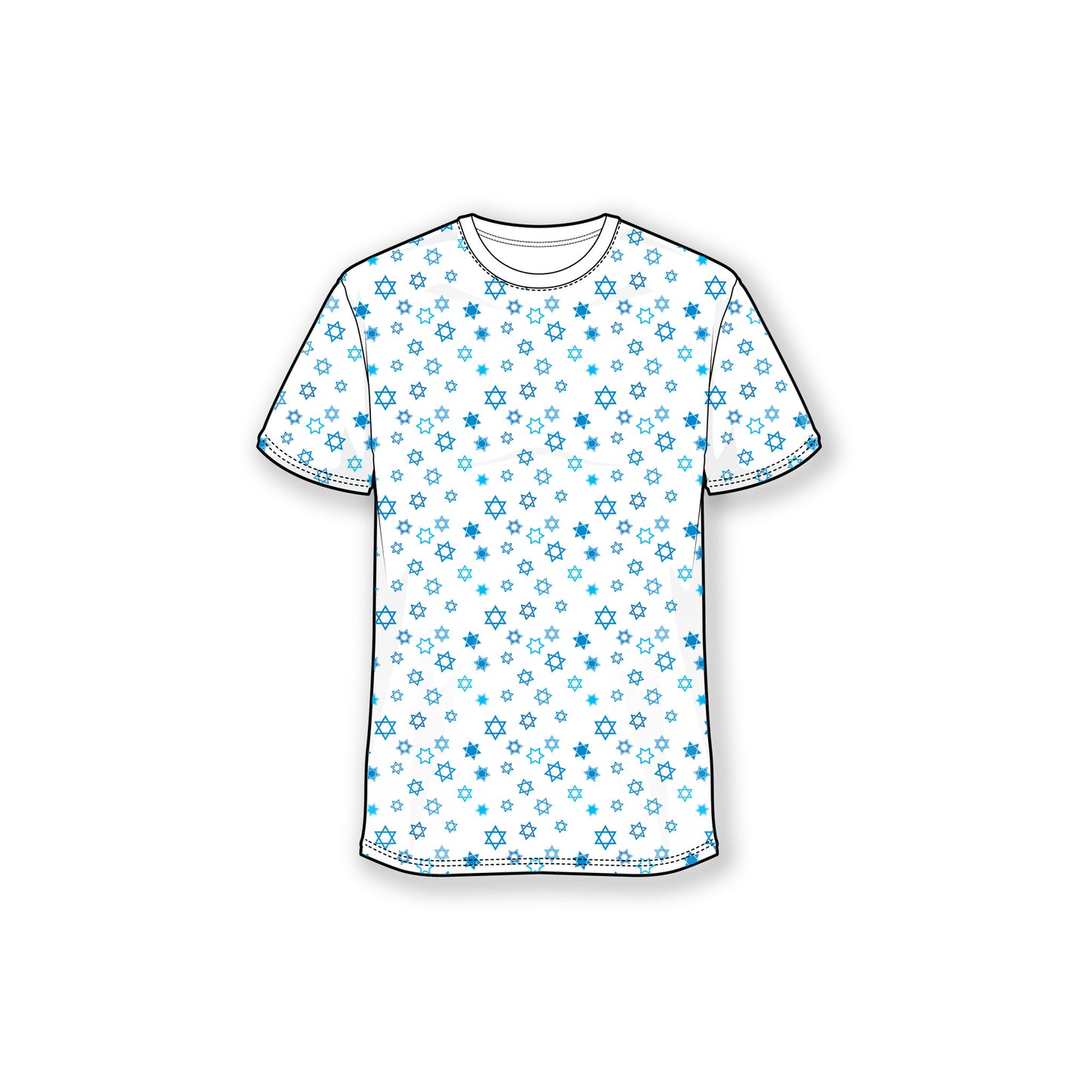 Star of David Scatter Crew Neck