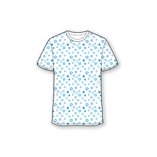 Star of David Scatter Crew Neck