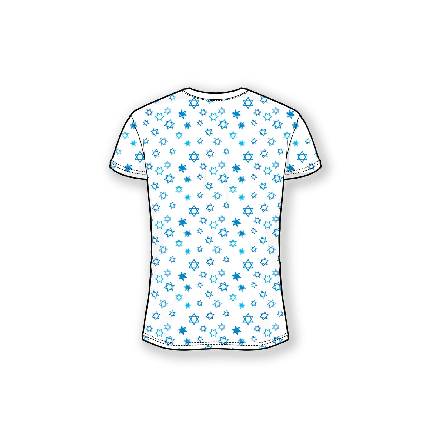 Star of David Scatter Women's Cap Sleeve Shirt